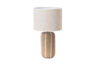orgsnic look table lamp with linen shade