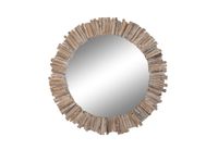 round mirror drift wood
