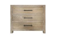 chest of drawers with 3 drawers and metal handle