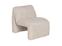 small chair in boucle fabric