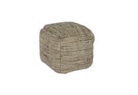 pouf made of wool and yute