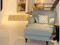 turquoise armchair