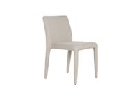 chair upholstered in beige chenille