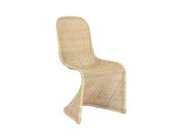 dining chair in natural rattan