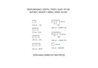 Dolce sofa dimensions and modular configurations – Lifestyle Mallorca