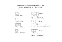 Saint Tropez modular sofa dimensions and configurations with chaise longue options – Lifestyle Mallorca Saint Tropez modular sofa dimensions and configurations with chaise longue options – Lifestyle Mallorca